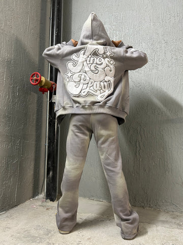 GREY FADED DEPT. FLARE SET