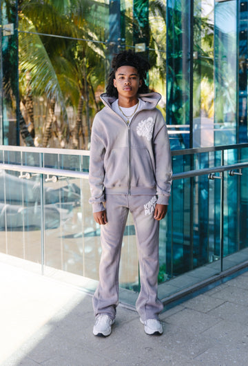 GREY FADED DEPT. FLARE SET