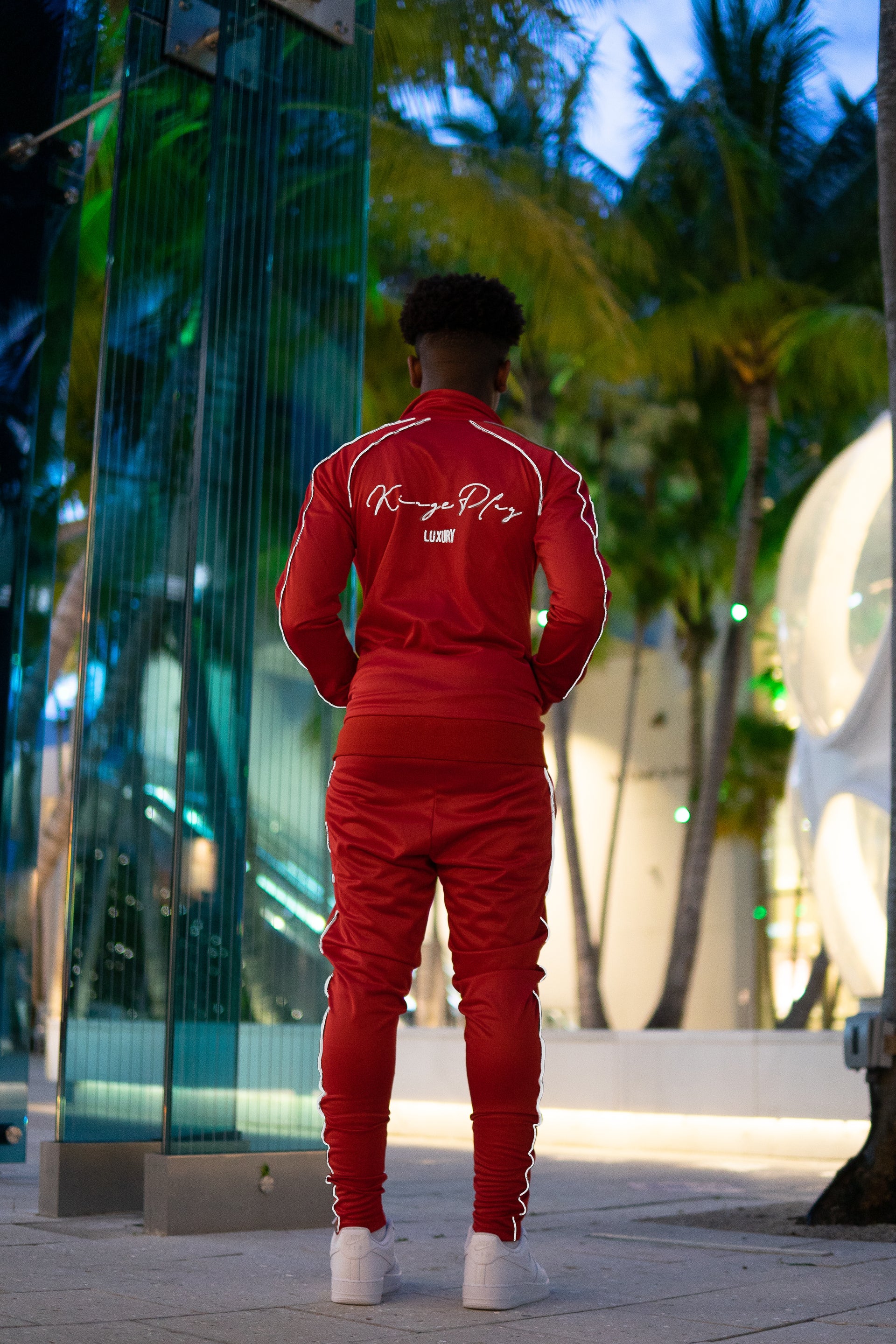 Luminous Tracksuit Red