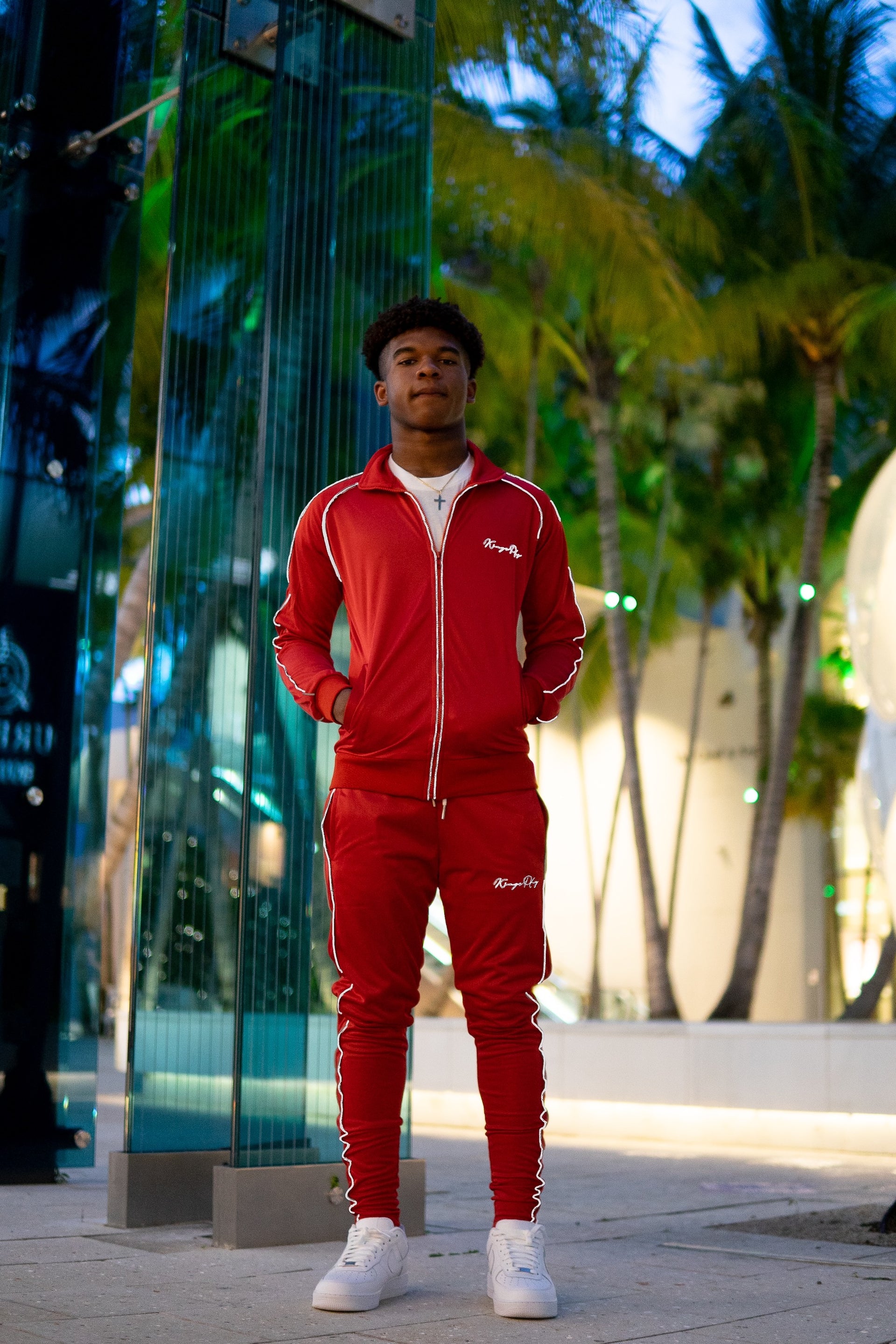 Luminous Tracksuit Red